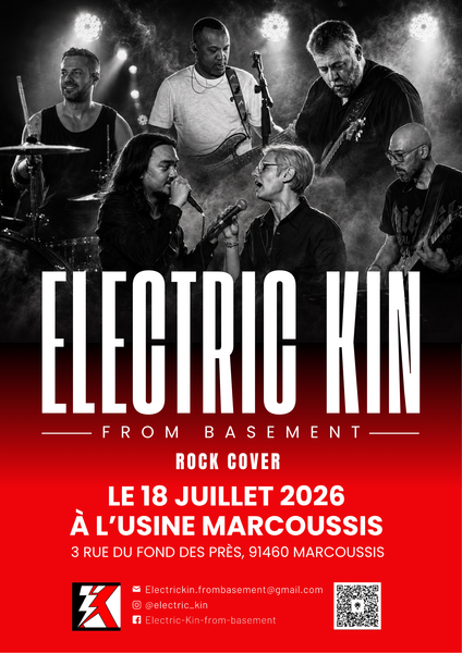 Soirée reprises POP/ROCK avec ELECTRIC KIN à L'Usine-Marcoussis 