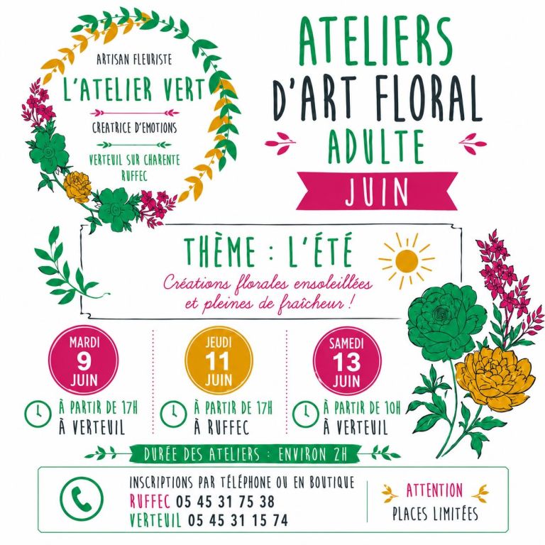 Atelier floral adultes "l'été"