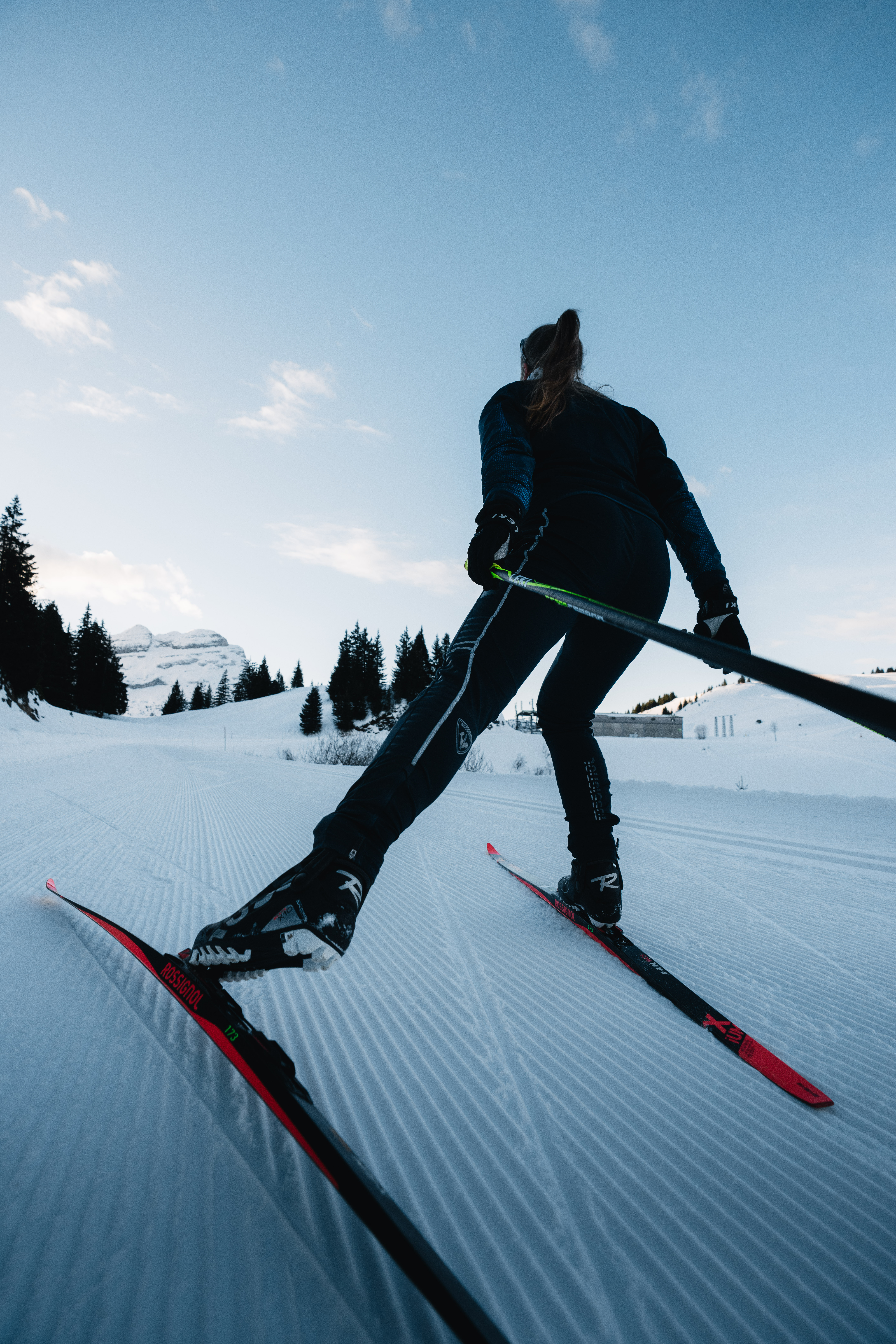 Ski de fond en autonomie au Col de Pierre Carrée