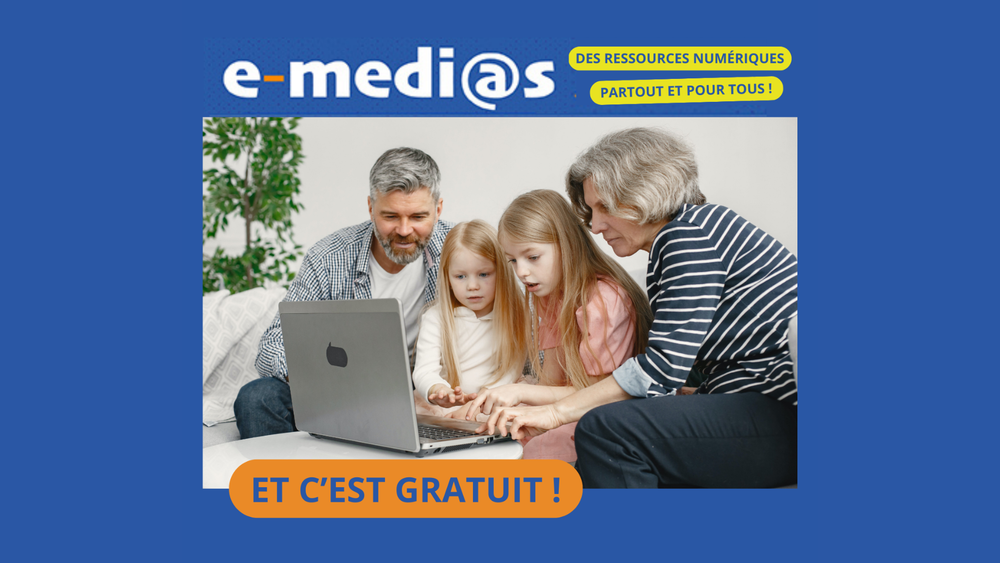 Découvrez e-medi@s : Offres numériques (musique, films, livres, formation...)