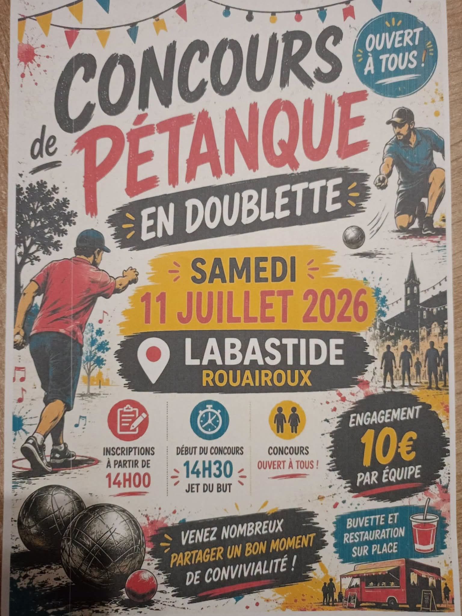 Concours de pétanque_Labastide-Rouairoux