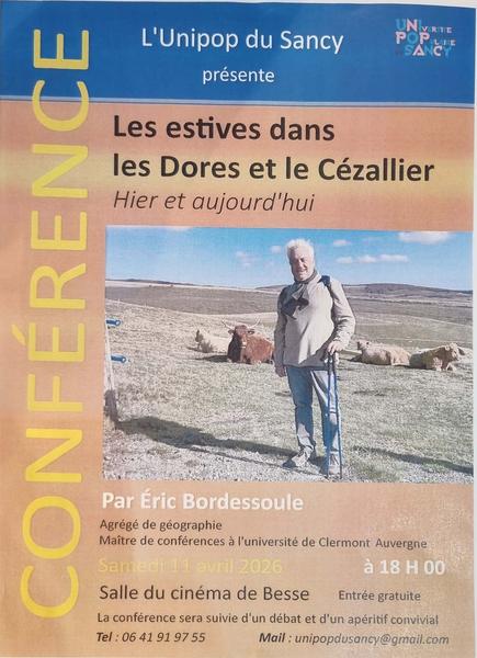 Conférence : Les estives dans les Dores et le Cézallier