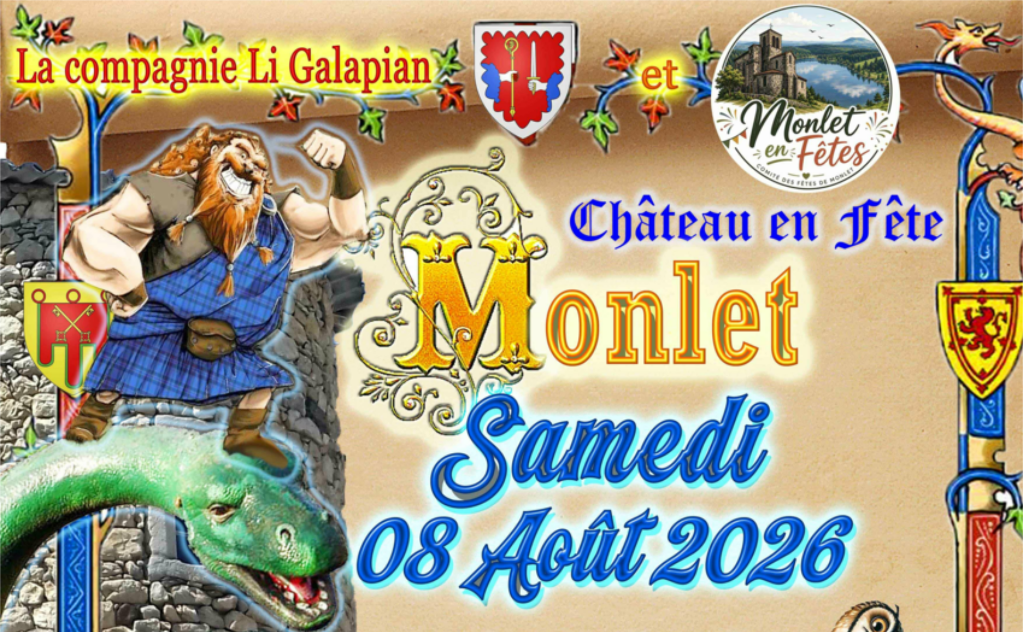 Château en fête à Monlet
