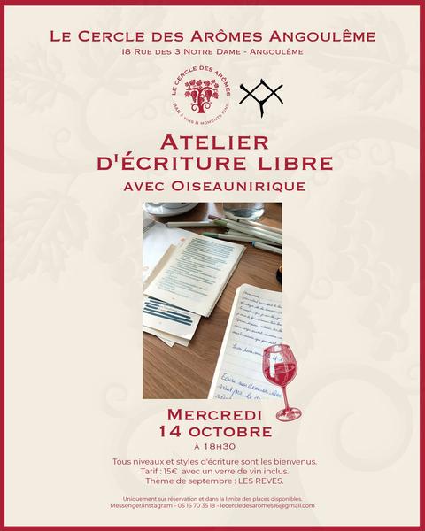 Le cercle des arômes - Atelier d'écriture Oiseaunirique