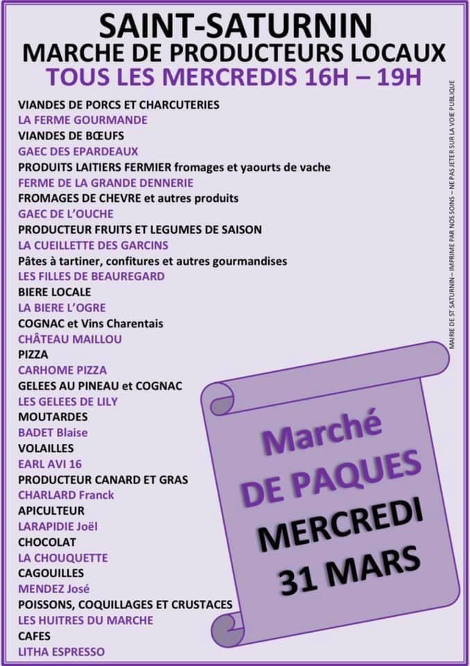 Marché de Saint Saturnin