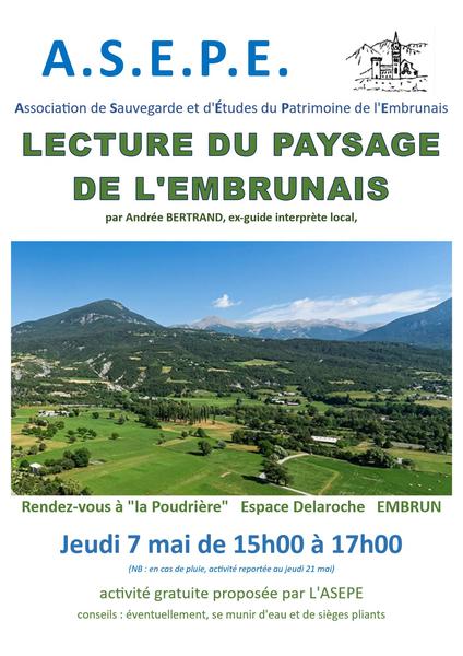 'LECTURE DU PAYSAGE EMBRUNAIS'
