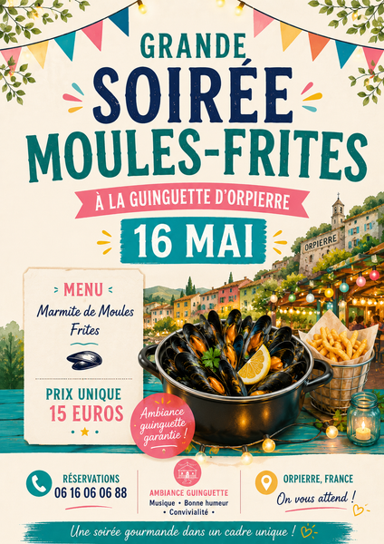 Soirée moules-frites