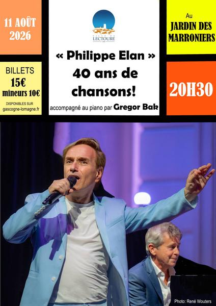 Philippe ELAN, 40 ans de chansons_Lectoure