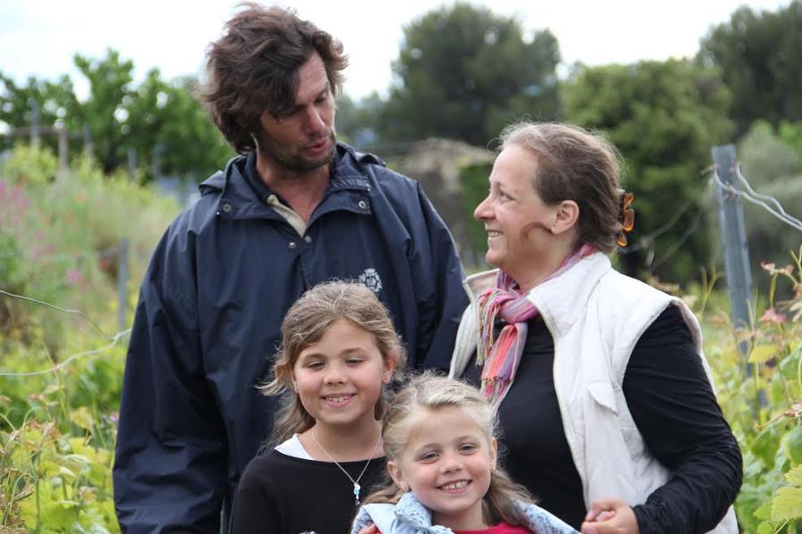 La famille au complet dans nos vignes