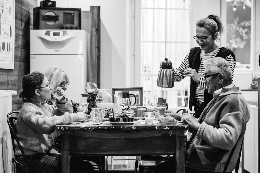 espace commun- petit déjeuner