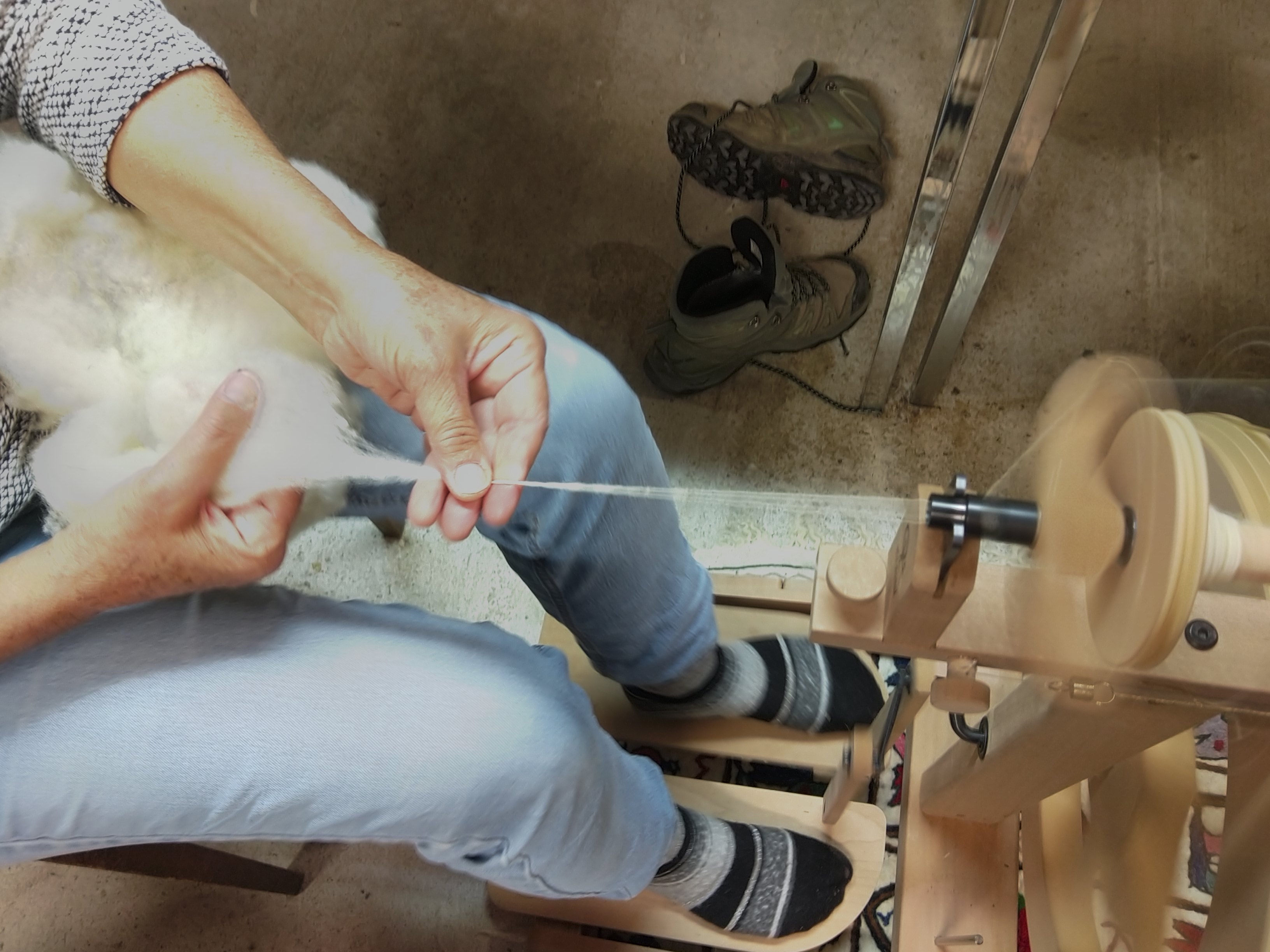Filage au rouet