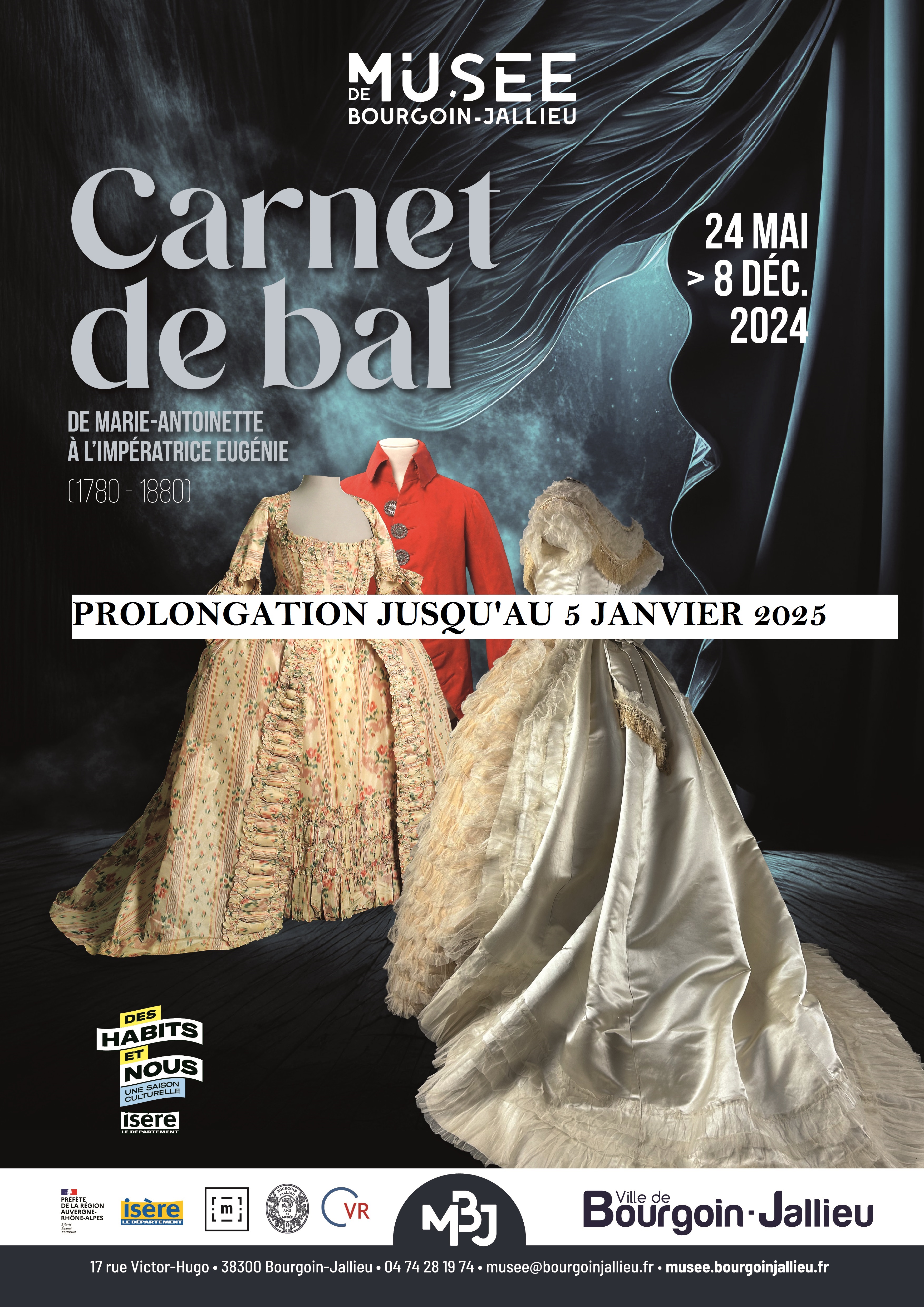 Prolongation de l'exposition temporaire Carnet de Bal