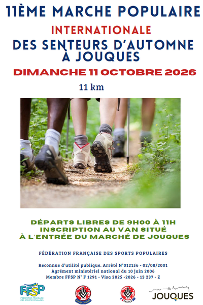 11ème Marche Populaire Internationale des Senteurs d'Automne à Jouques