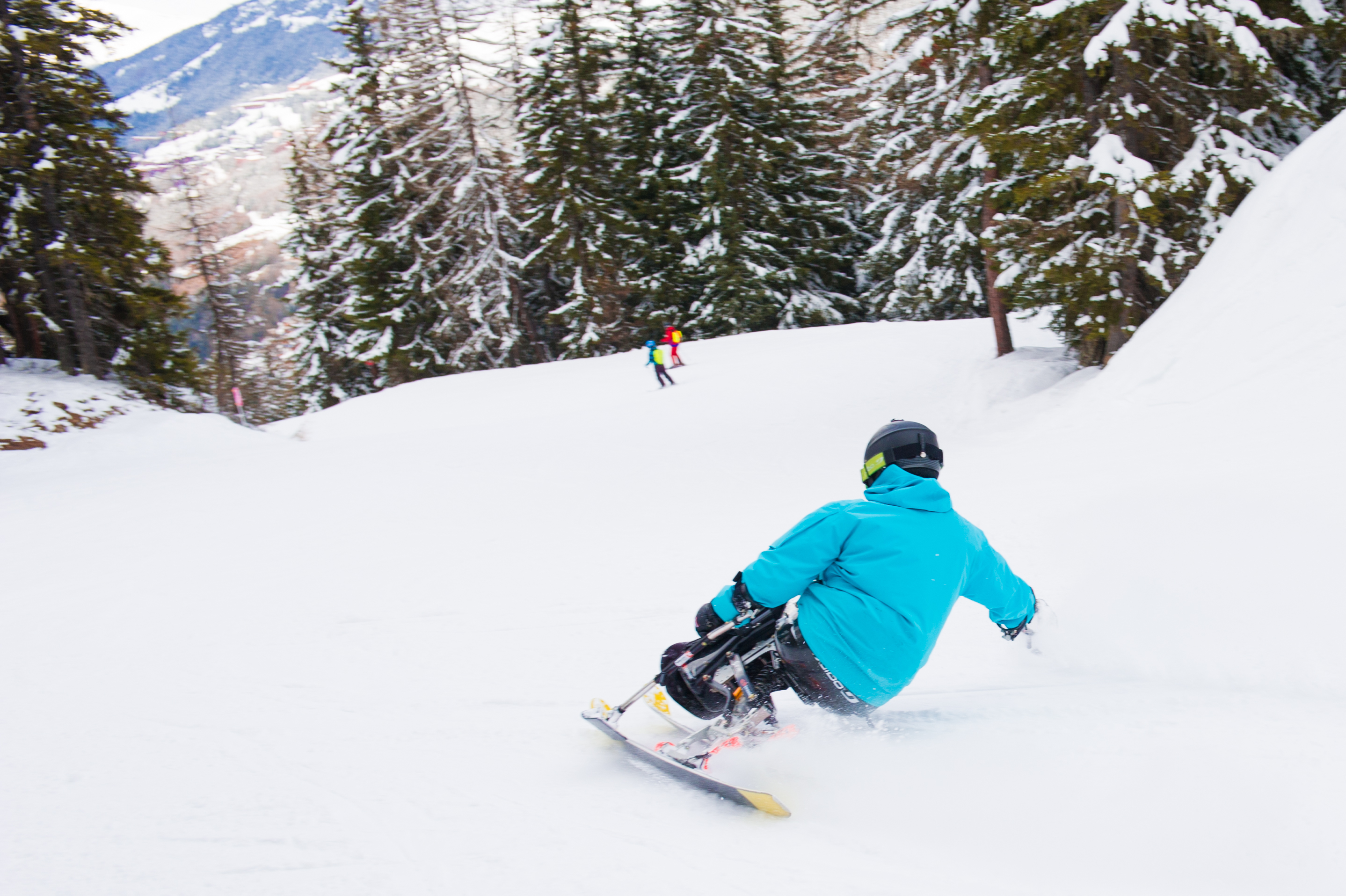 Cours collectif ski alpin ado/adulte avec l'ESF Champagny en