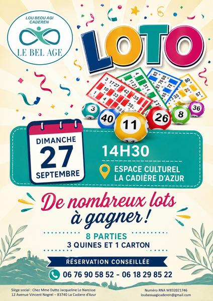 Grand Loto_La Cadière-d'Azur - Affiche - LBAC