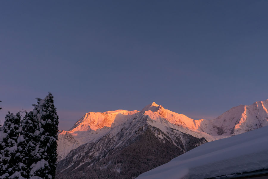 Lumières du soir sur le Mont Blanc