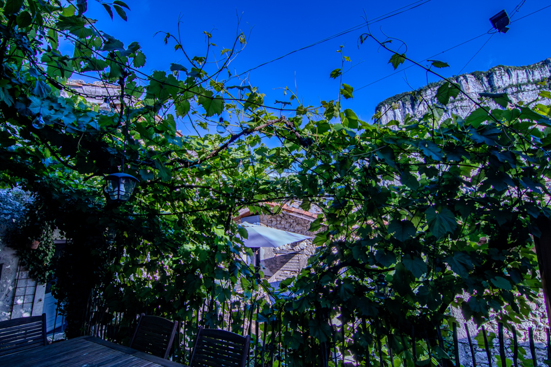 Terrasse ombragée