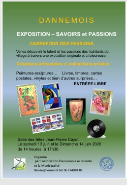 Exposition u2013 Savoirs et passions Carrefour des passions_Dannemois