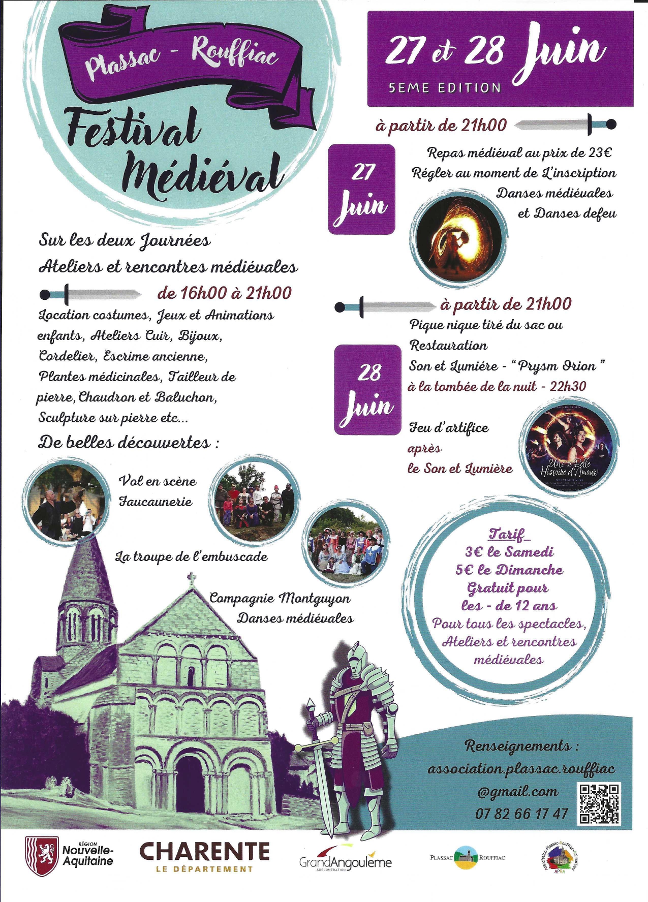 Festival Médiéval de Plassac-Rouffiac - 5ème édition