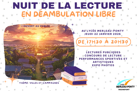 Nuit de la lecture au lycée Merleau-Ponty