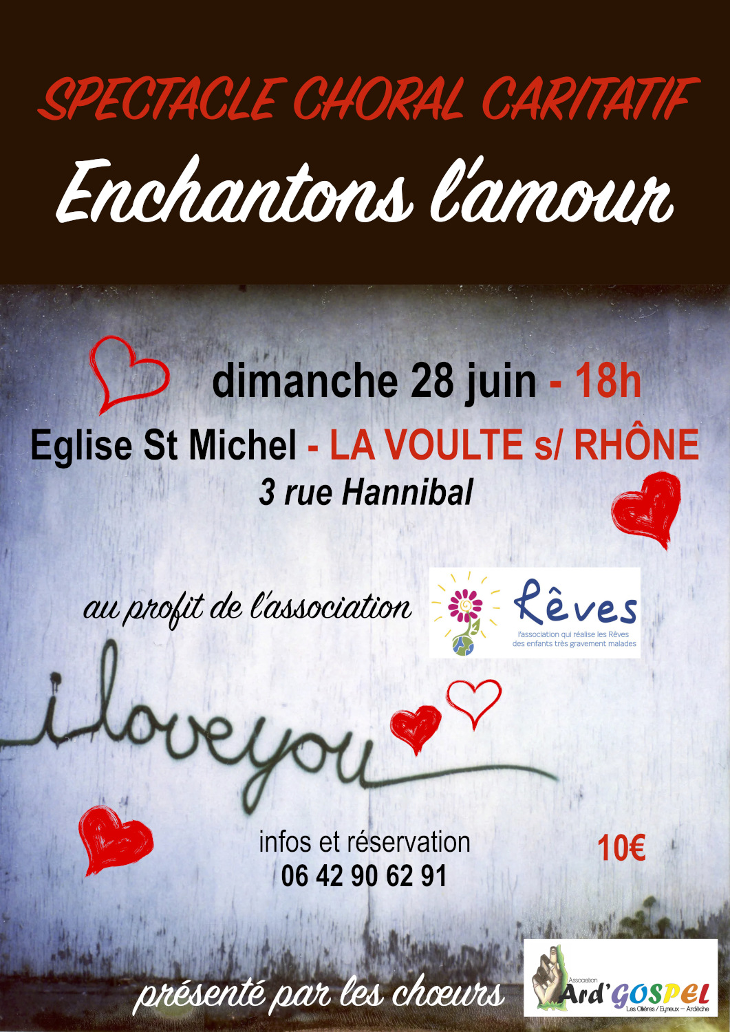 Spectacle Choral Caritatif : Enchantons l'amour