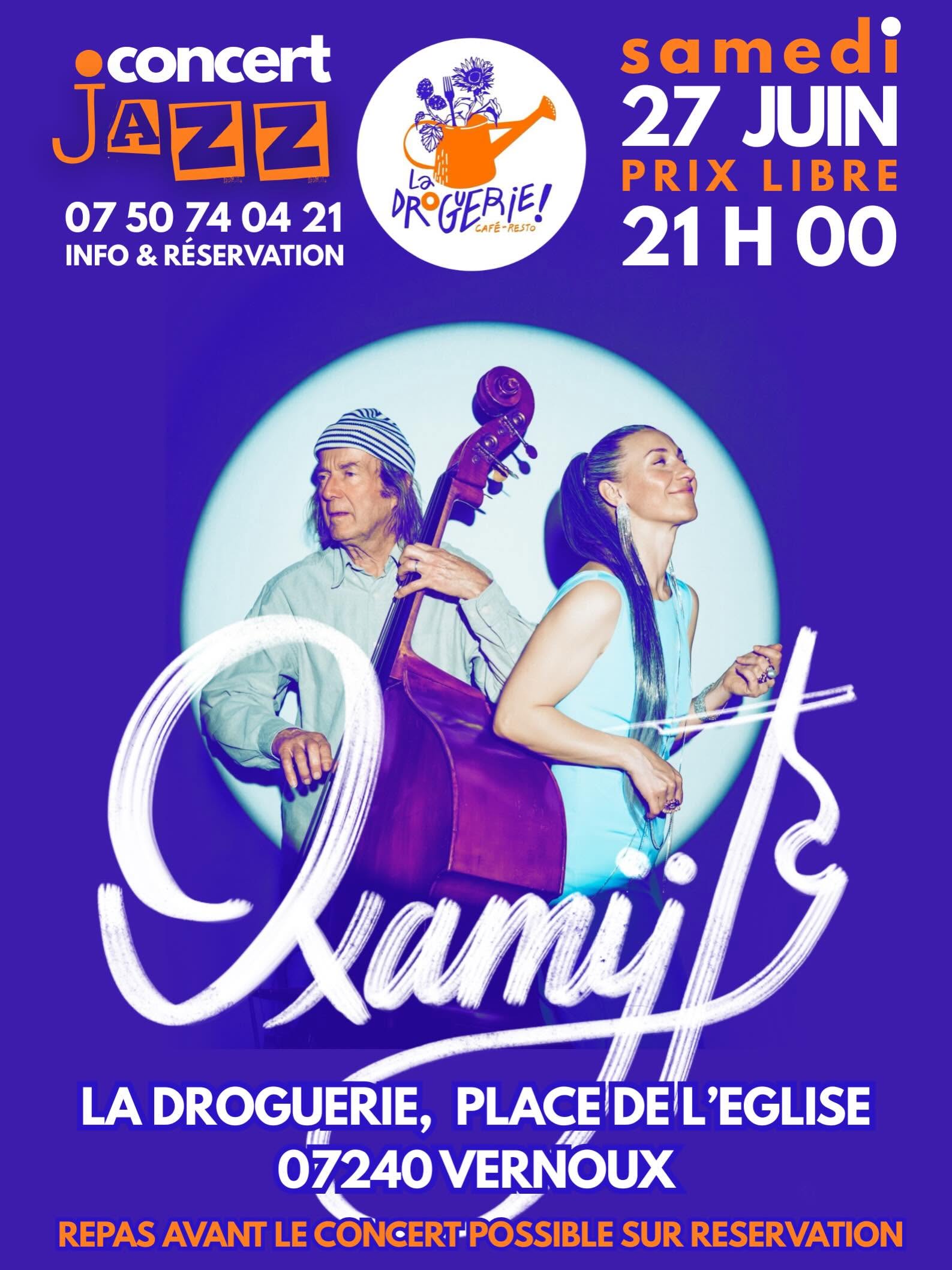 Concert du duo "Oxamÿt" (jazz)