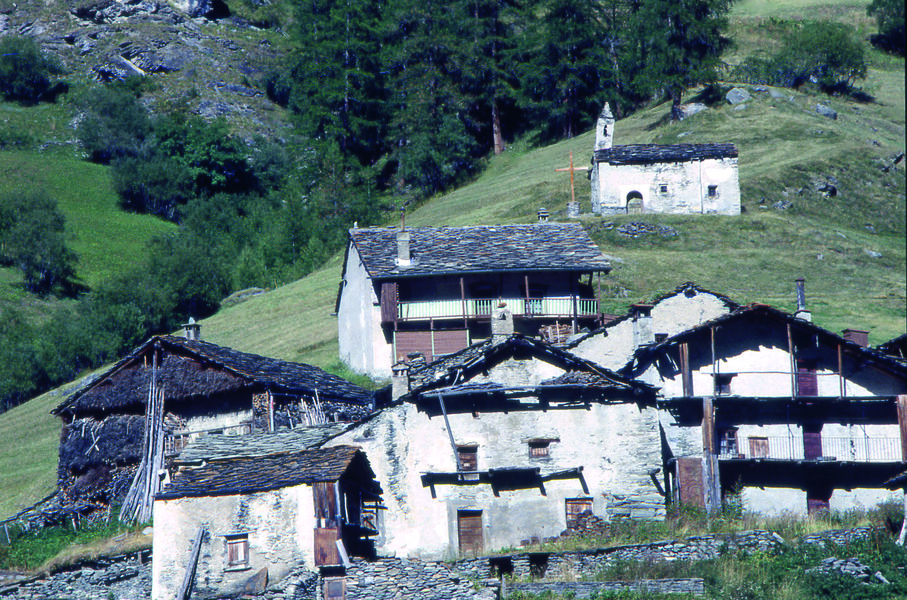 Le hameau des Vincendières à Bessans