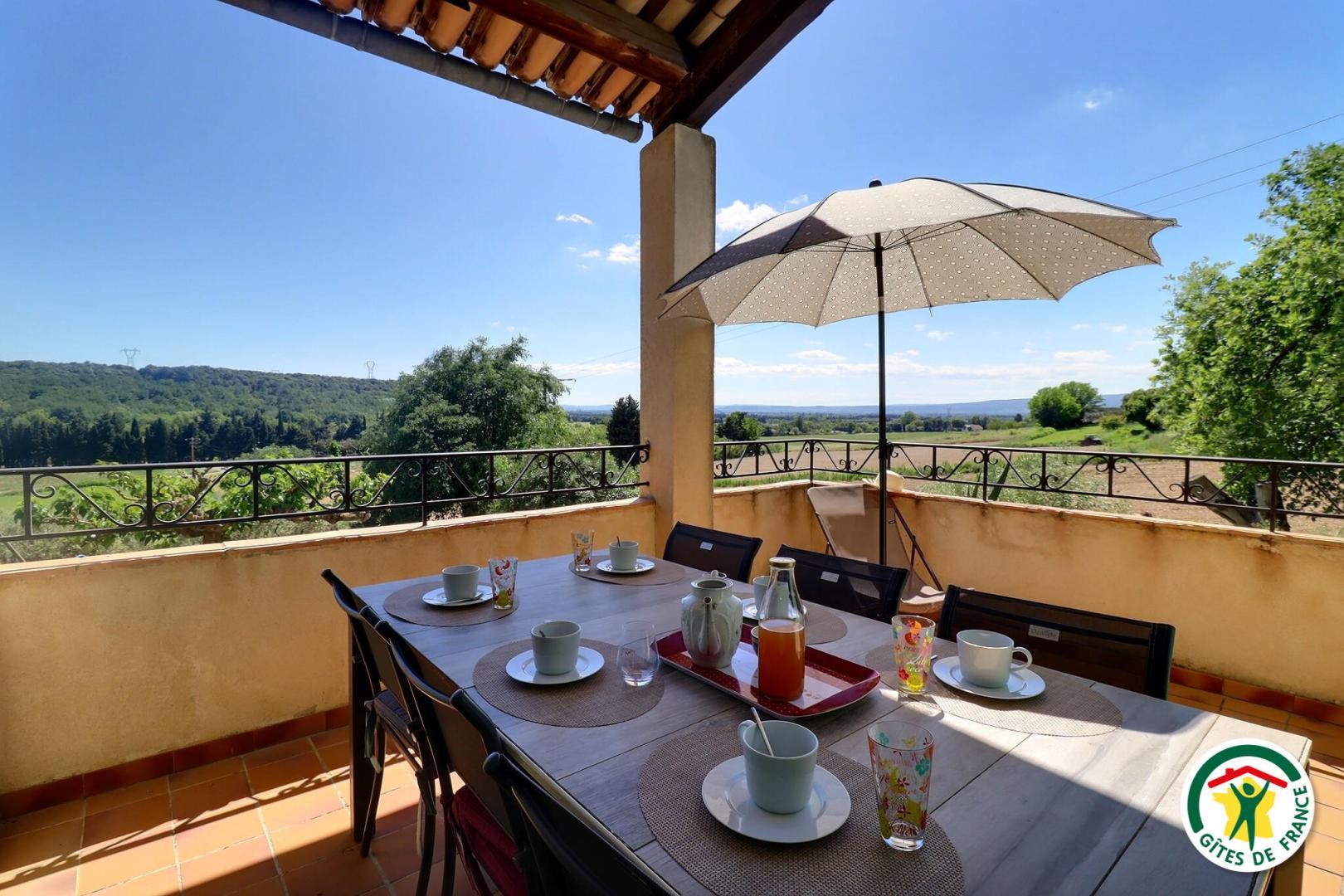 La terrasse avec vue
