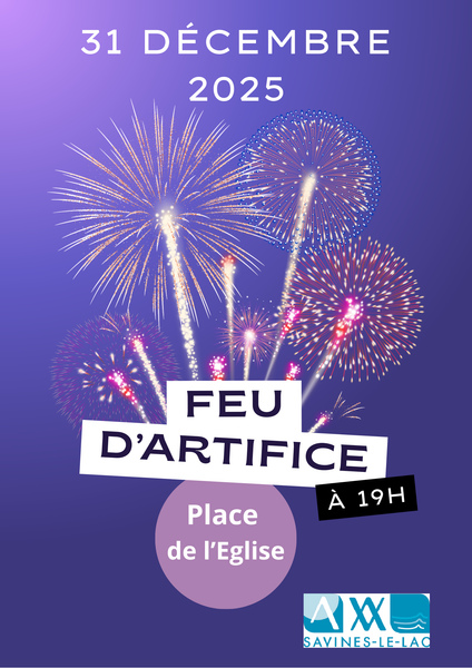 Feu d'artifice SAVINES-LE-LAC - © Mairie de Savines-le-Lac