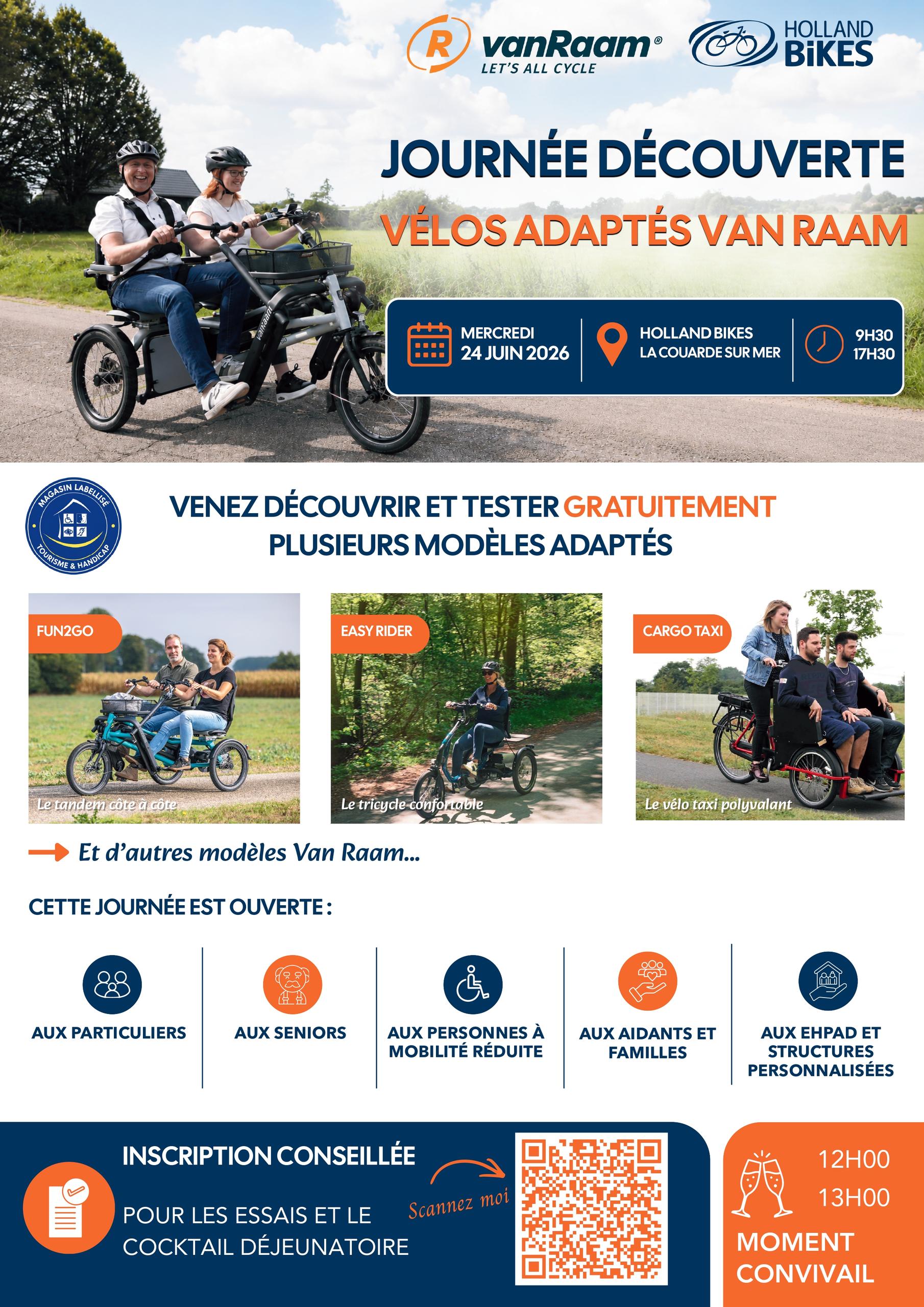 Journée découverte mobilité accessible avec Holland Bikes