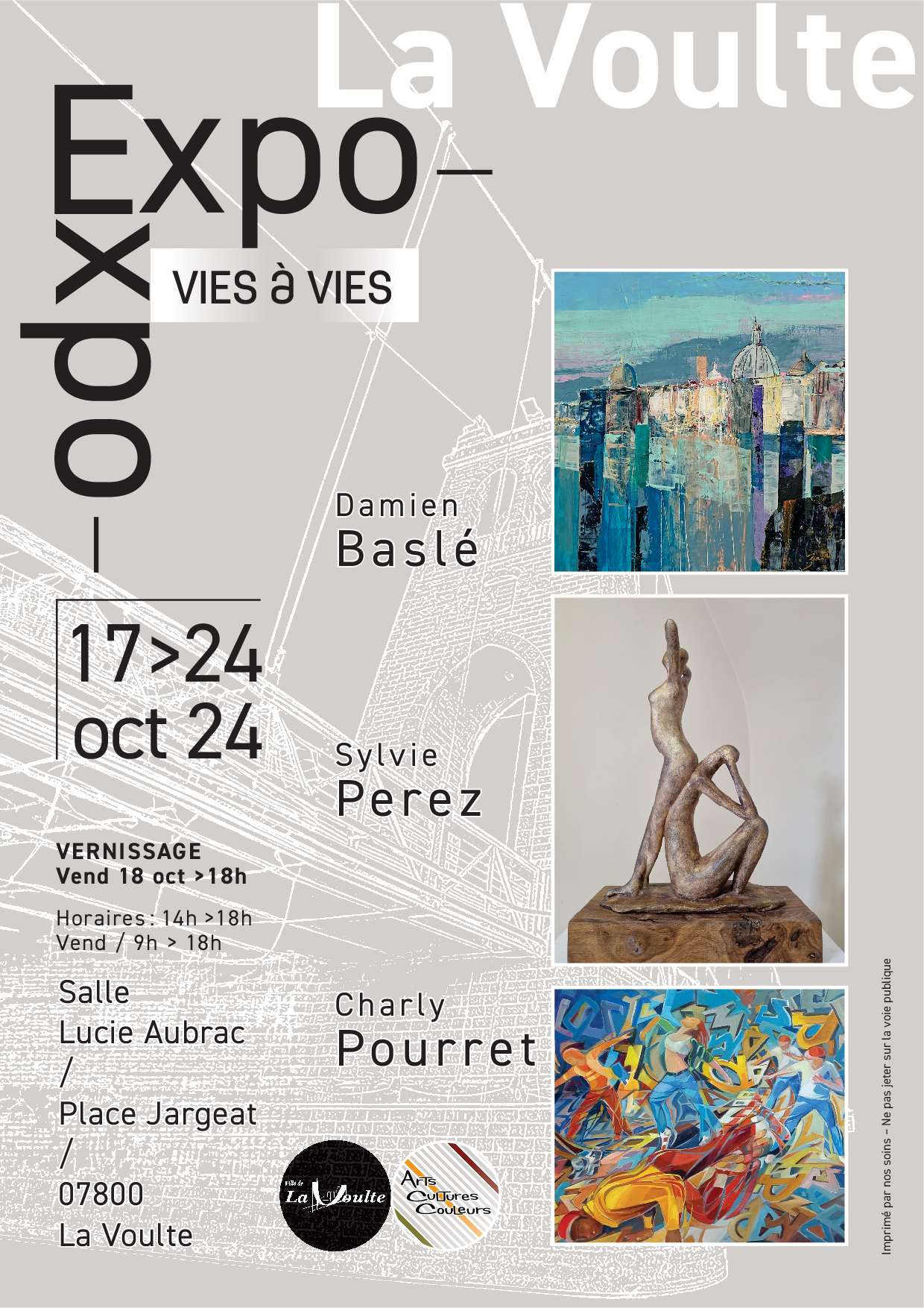 Alle leuke evenementen! : Exposition Vies à vies (peintures et sculptures)