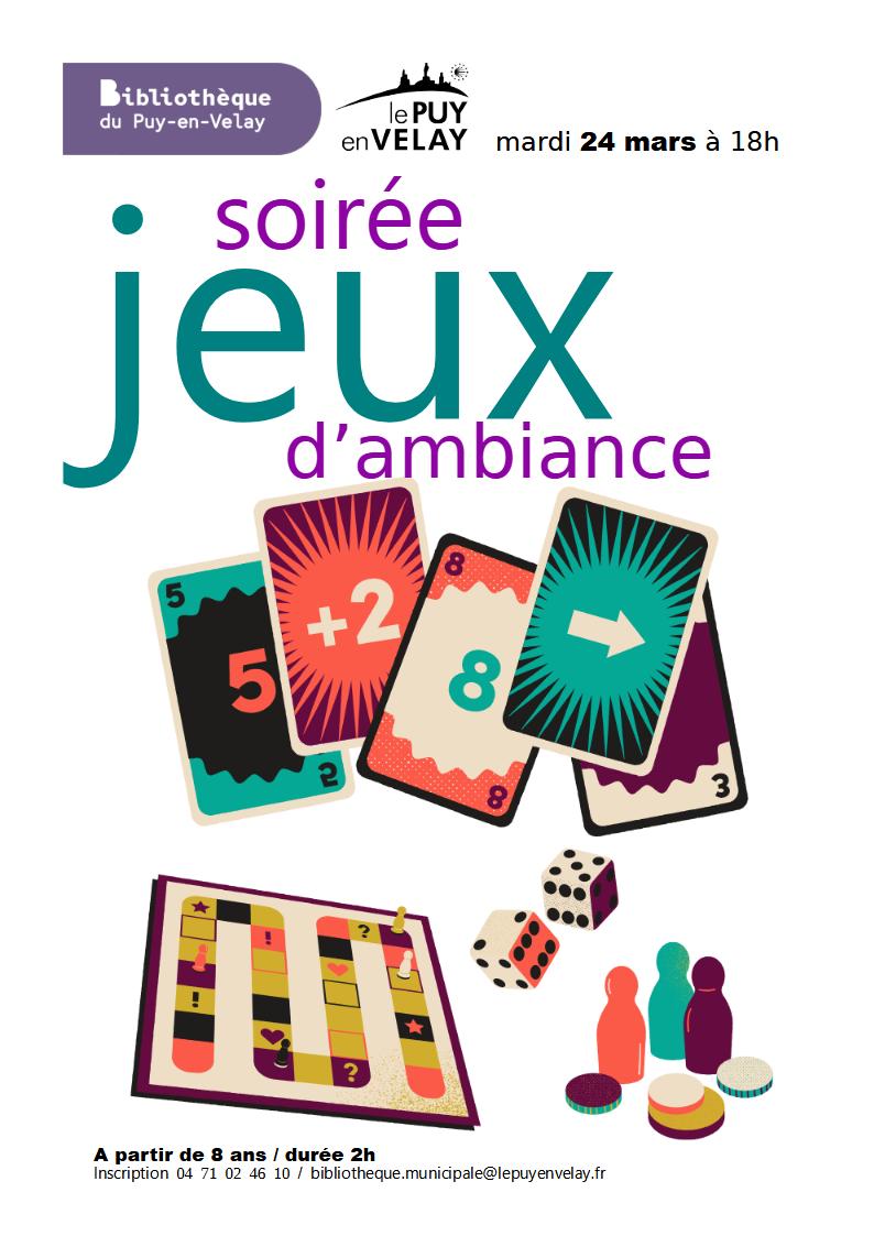 Bibliothèque du Puy-en-Velay : Soirée jeux d'ambiance