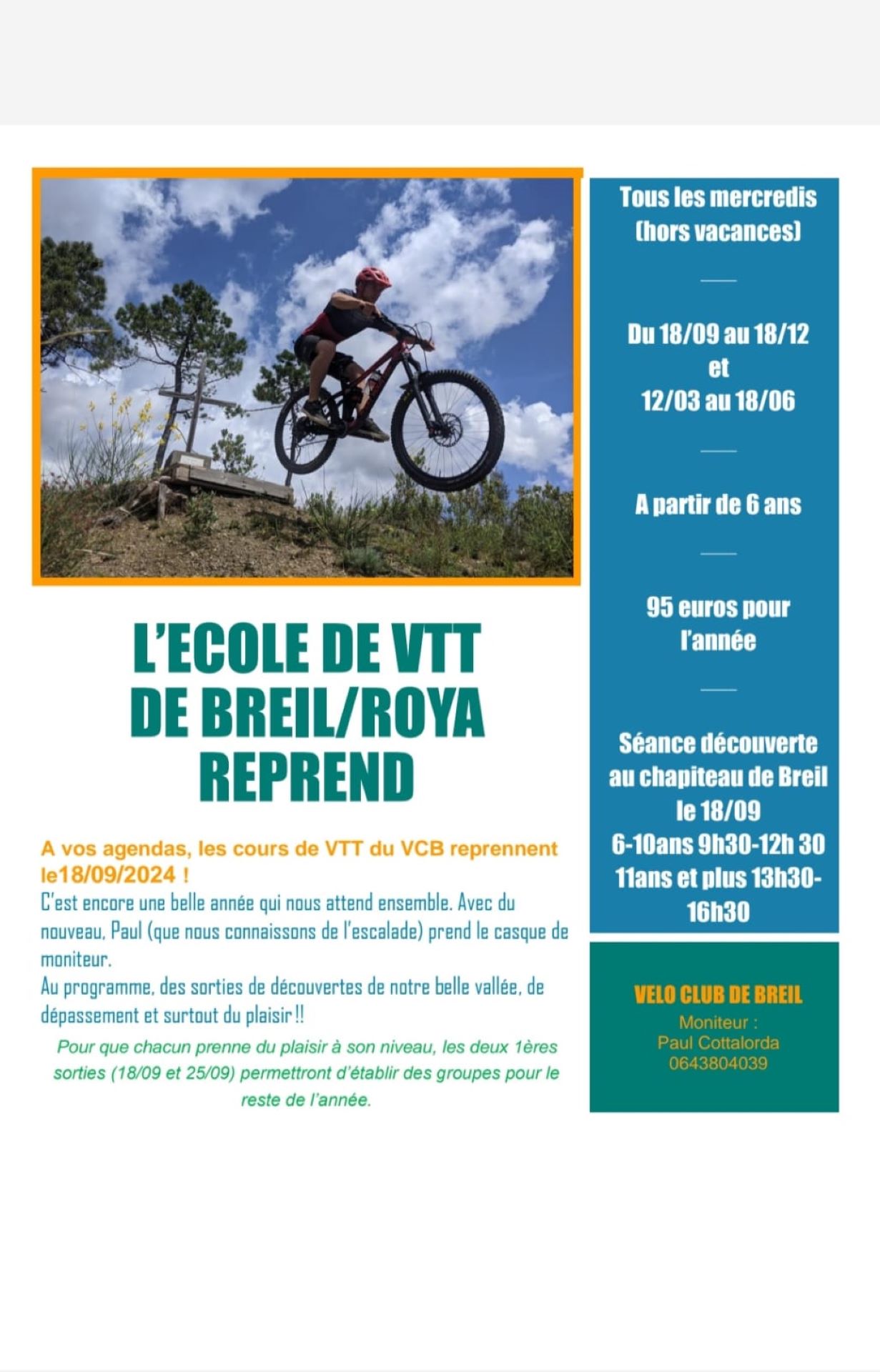 Ecole de VTT de Breil sur Roya