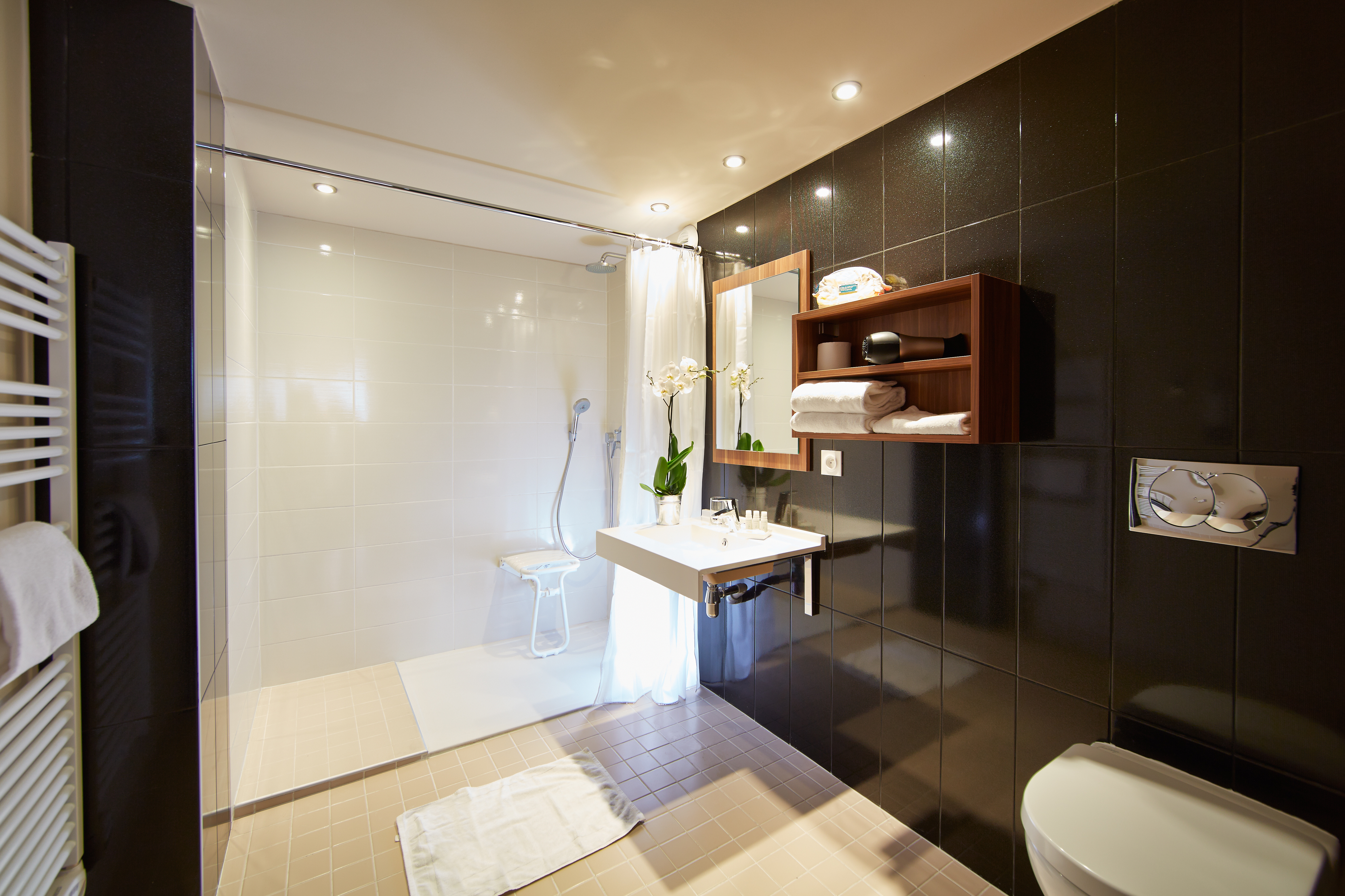 Chambre PMR salle de bain