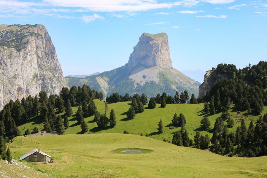 Au dessus du pas de l'aiguille