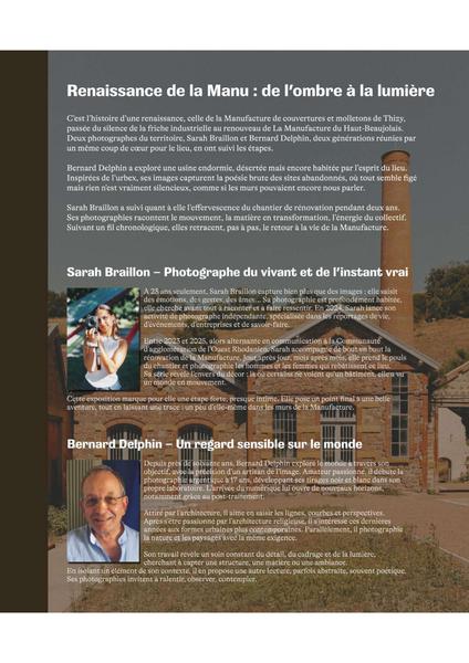 Écomusée du Haut-Beaujolais, exposition temporaire : \