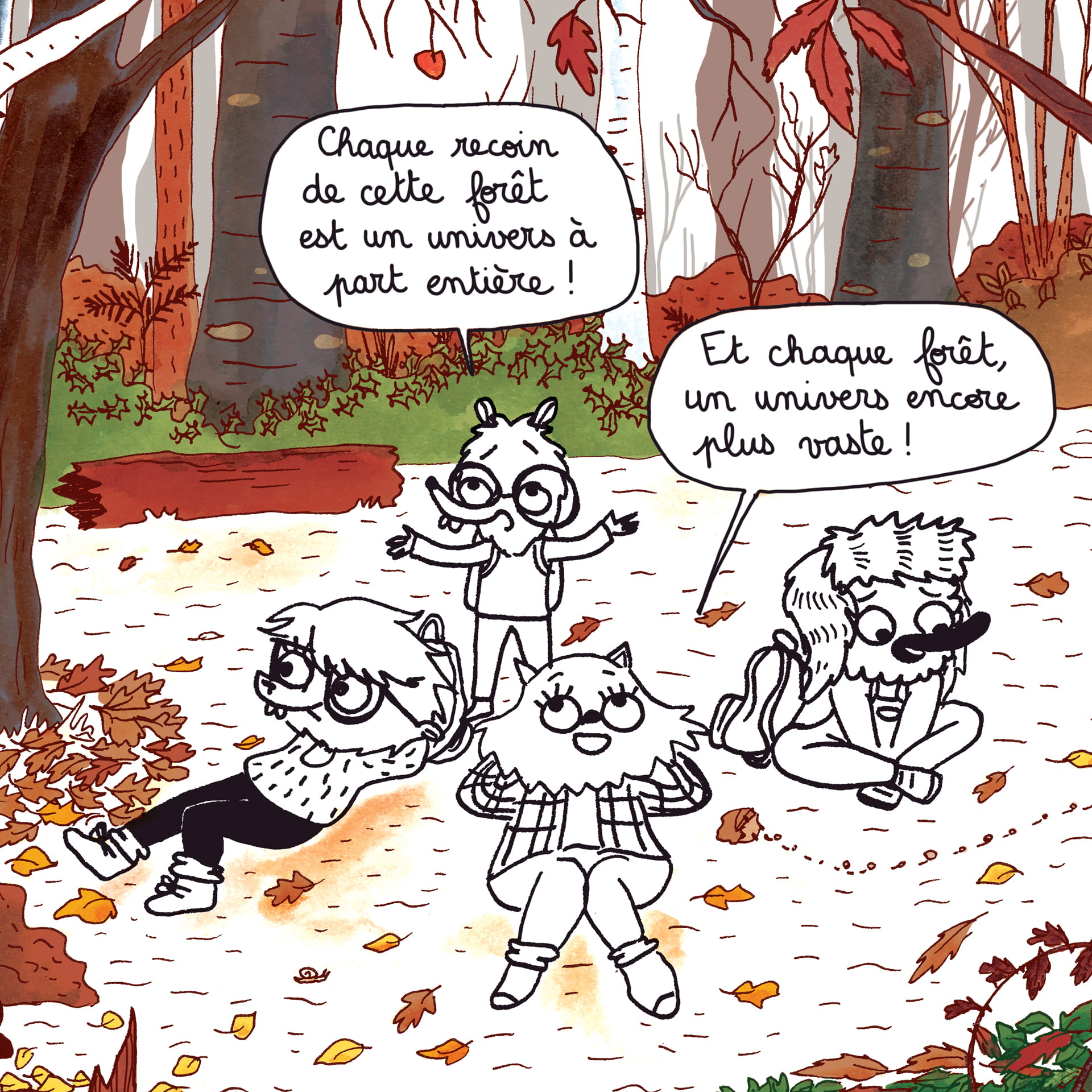 Les ateliers BD de l’exposition : En forêt avec Gaëlle Alméras