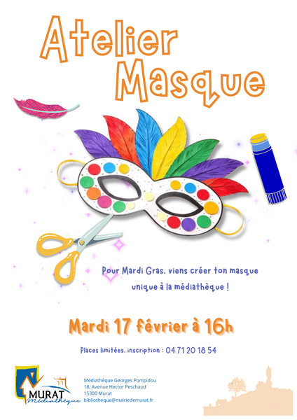 Atelier masque de Carnaval