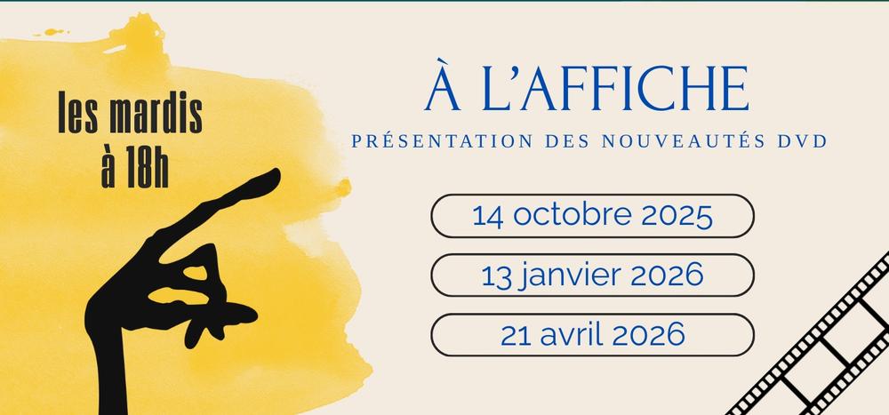 Présentation des nouveautés DVD à la médiathèque de Morestel : 