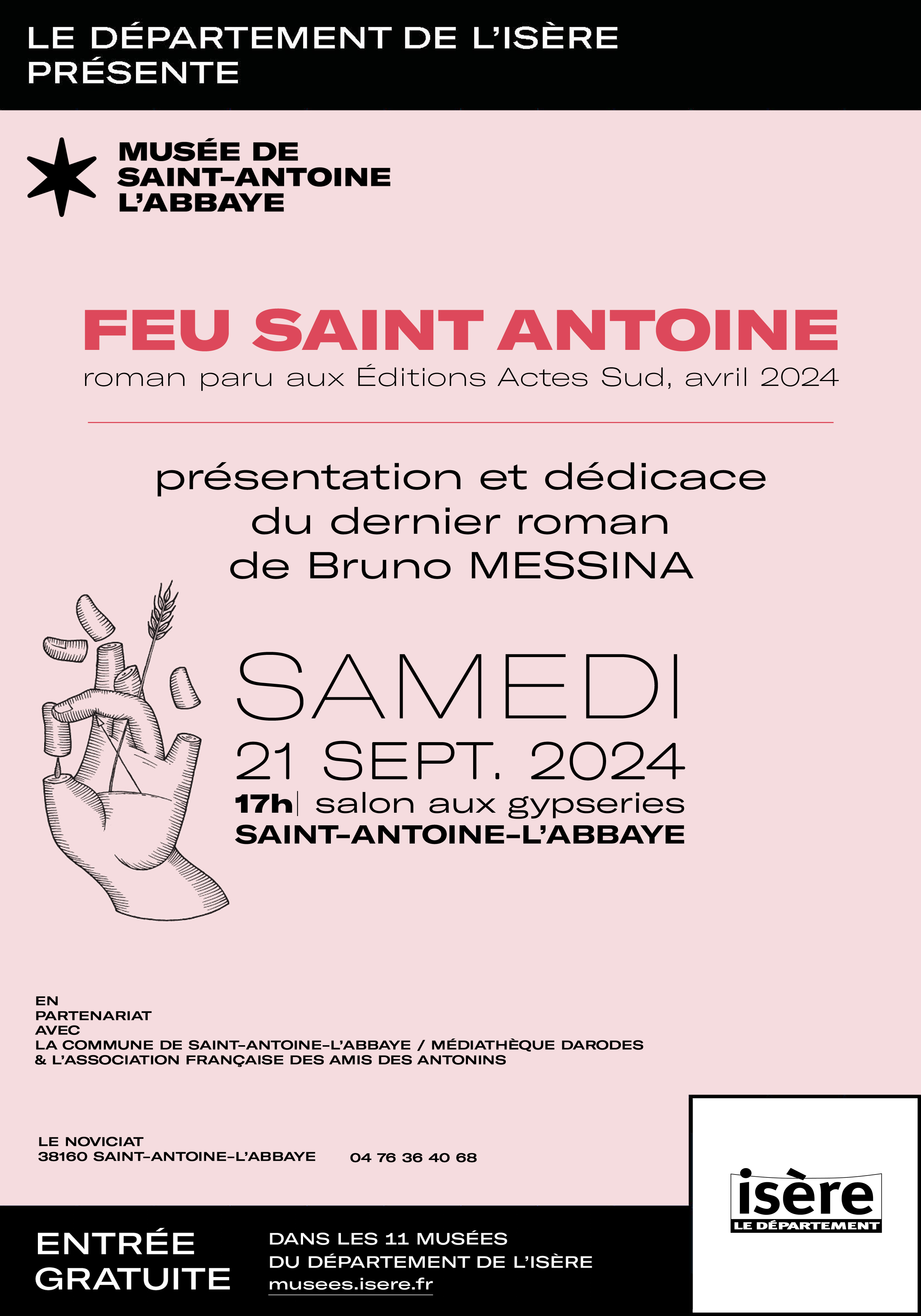 Présentation du livre de Bruno Messina "Feu Saint Antoine"