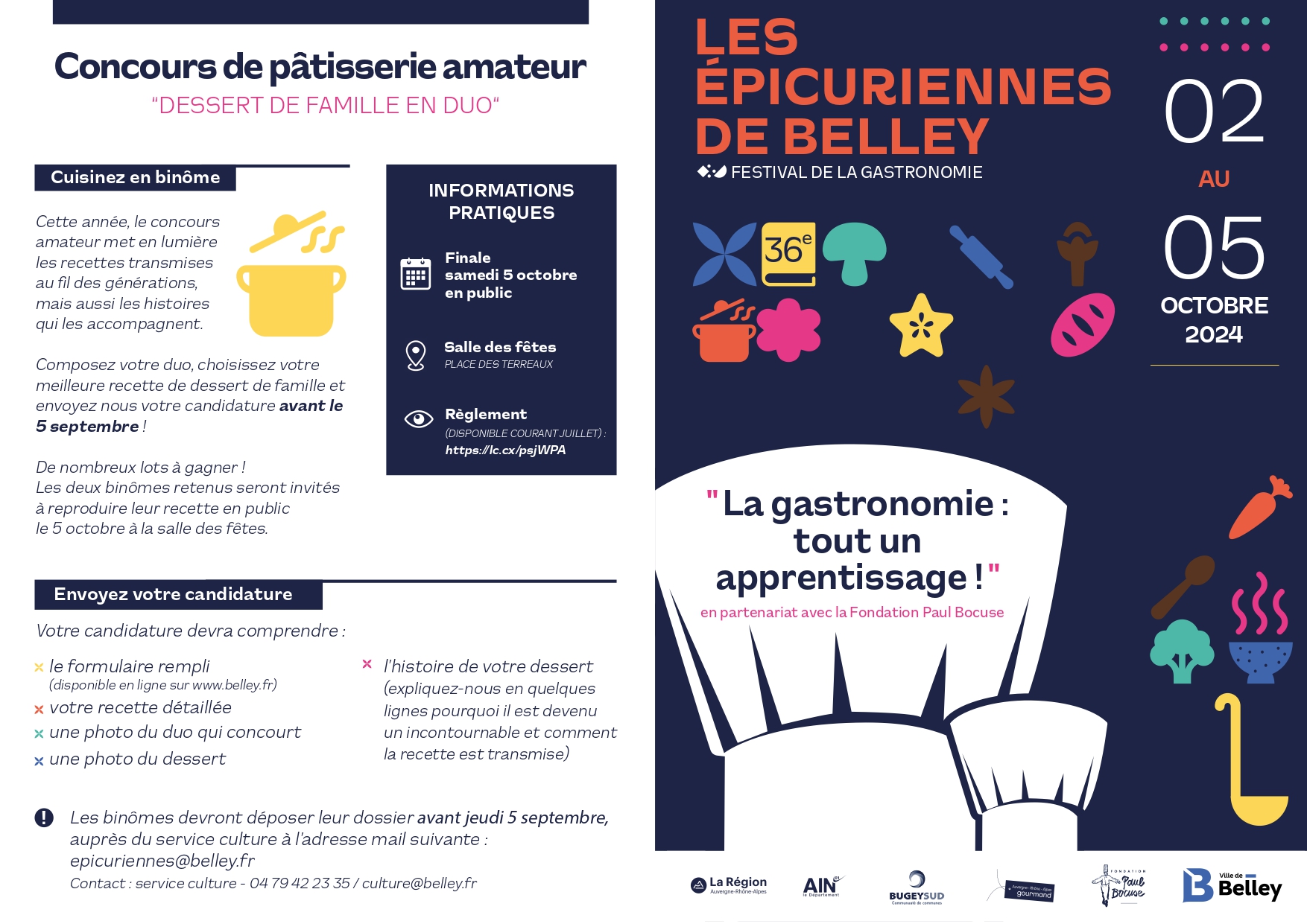 Les Epicuriennes de Belley - Festival de la gastronomie "La gastronomie tout un apprentissage"