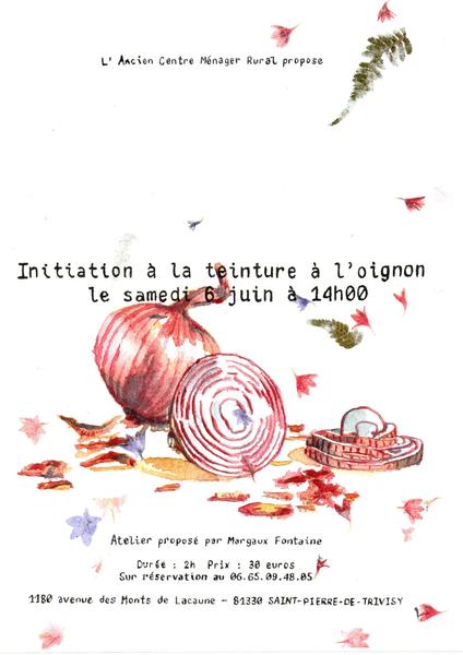 Initiation à la teinture à l'oignon