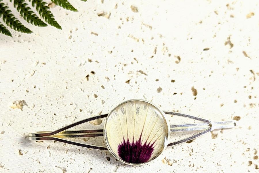 Thueyts - Libéra bijoux - pince à cheveux végétale fleurs