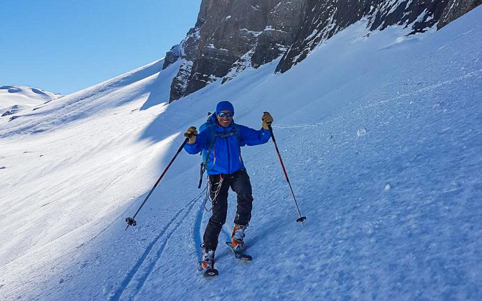 Sortie ski de randonnée avec un guide de haute montagne