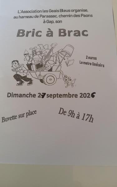 Vide grenier de l’association de quartier les Geais Bleus.