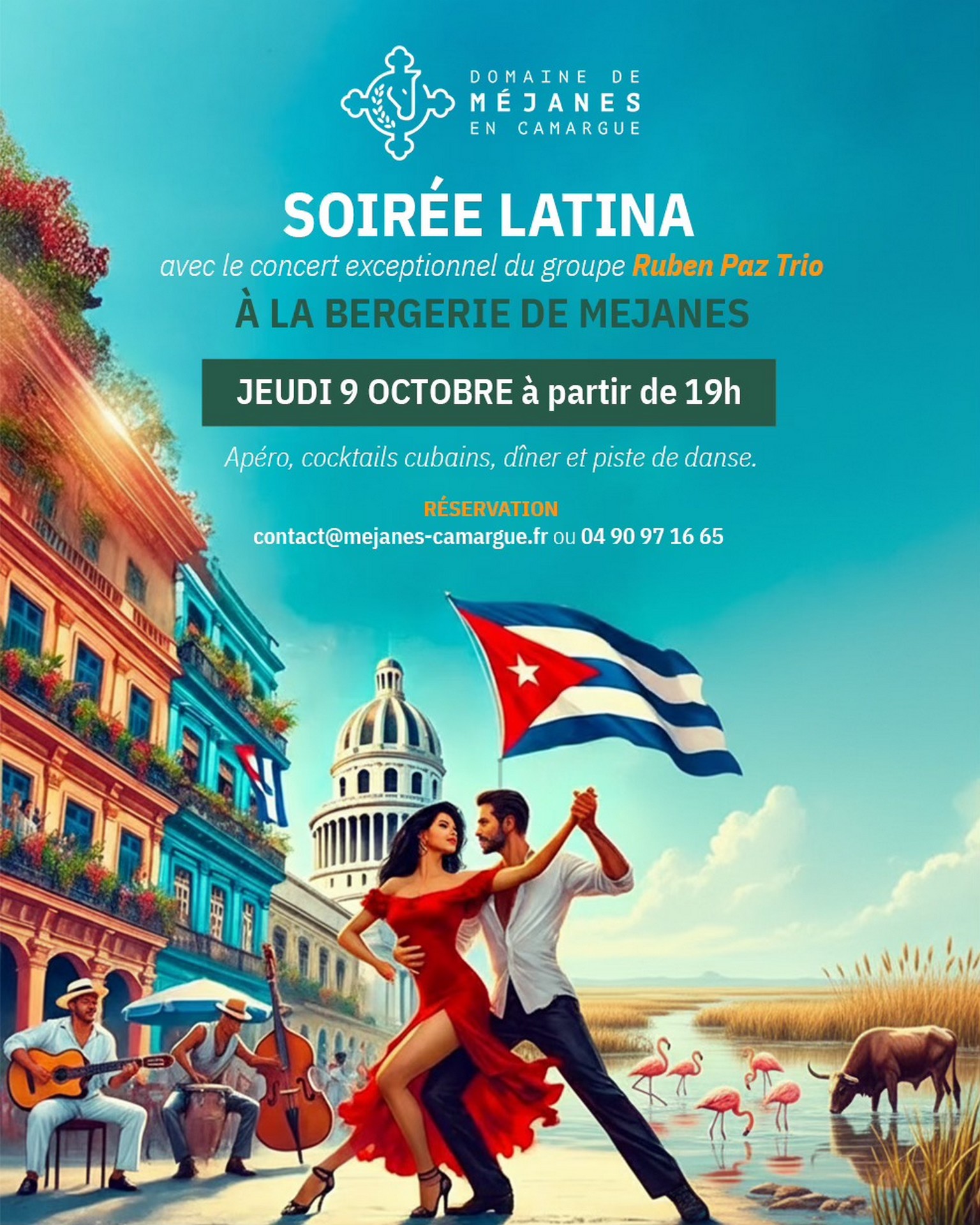 Soirée latina au Domaine de Méjanes