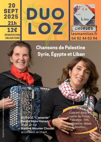 Le Micro Lieu - © cati antonelli/lemicrolieu Concert Duo Loz - (dans le cadre du Focus Palestine) - © cati antonelli/lemicrolieu