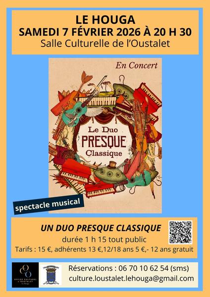 Duo presque classique en concert