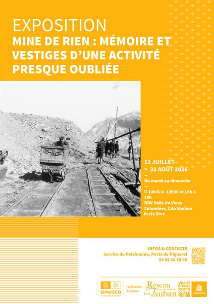 Journées européennes du patrimoine - Exposition: 'Mine de rien, mémoire et vestiges d'une activité presque oubliée!'