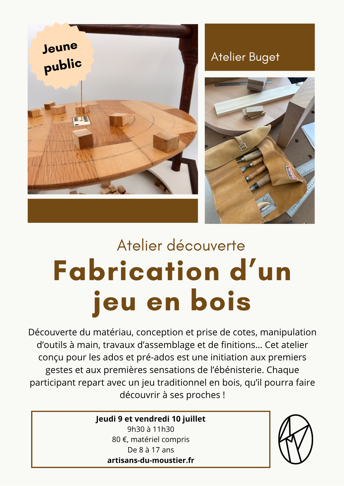 Atelier du00e9couverte u2013 Fabrication du2019un jeu en bois_Milly-la-Foru00eat